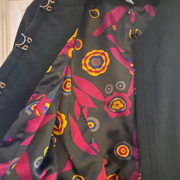 Cynthia Rowley wool motorcycle jacket, silk lined - Picture 3 of 7